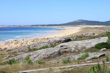 Corrubedo plaj bulunan Galiçya, İspanya