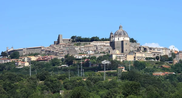 Panoraamanäkymät Montefiasconelle Viterbo Italia — kuvapankkivalokuva