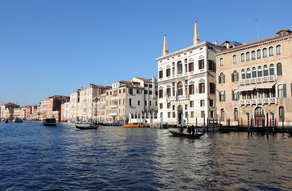 Venedig Italien Februari 2018 Vacker Utsikt Över Canal Grande Venedig — Stockfoto