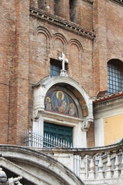 Giriş Ara Coeli Basilica Saint Mary. Roma, İtalya