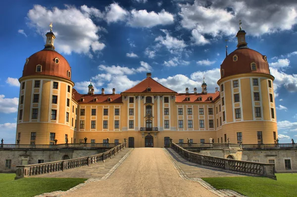 Castelo Moritzburg Saxônia Alemanha Hdr — Fotografia de Stock