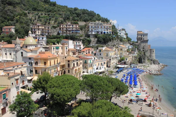 Cetara Olaszország Május 2018 Cetara Panorámát Amalfi Coast Olaszország Jogdíjmentes Stock Képek