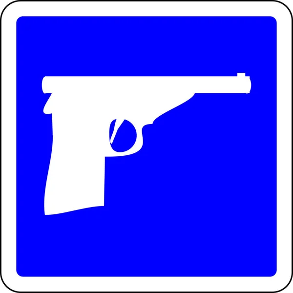 Guns allowed sign — Stock Photo, Image