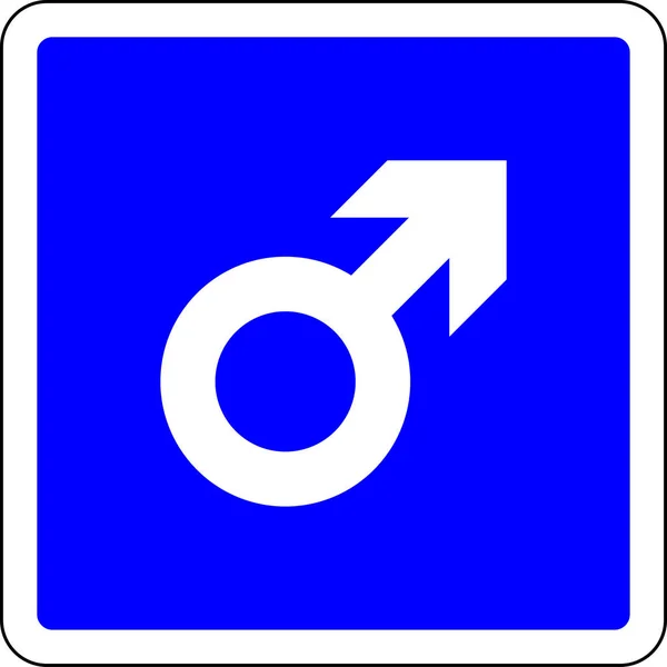 Signo masculino permitido —  Fotos de Stock