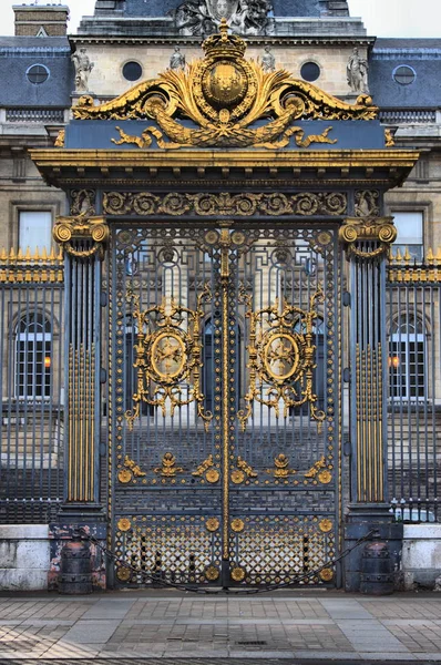 Golden gate justičního paláce v Paříži — Stock fotografie