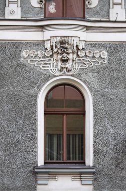 Riga 'da Art Nouveau penceresi