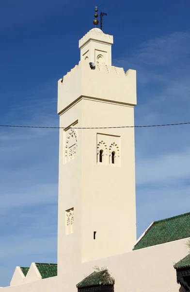 Minarett der Moschee von bab boujloud in fes — Stockfoto
