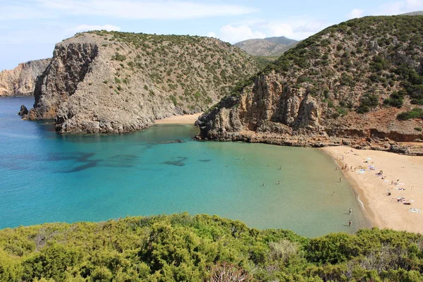 Cala Domestica beach in Sardinia — Stock Photo, Image