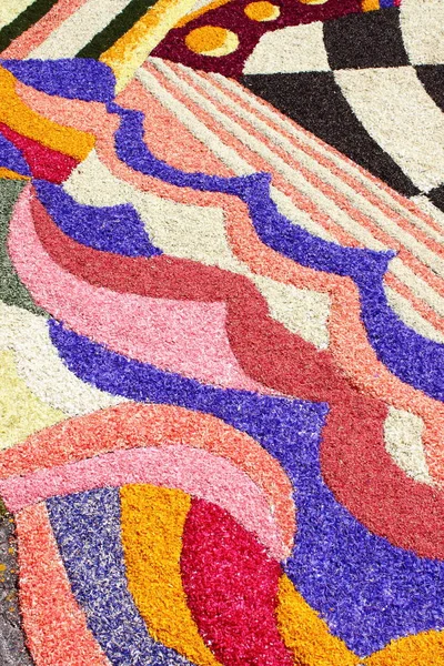 Multicolored floral carpet — Stock Photo, Image