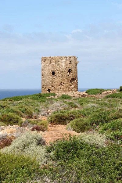 Torre de Cala Domestica na Sardenha — Fotografia de Stock
