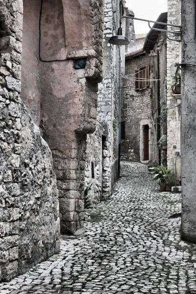 Cenário urbano em Sermoneta — Fotografia de Stock