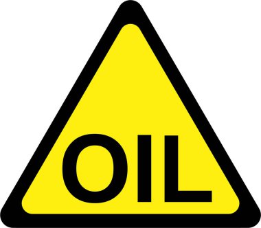 Yağ metni ile uyarı işareti