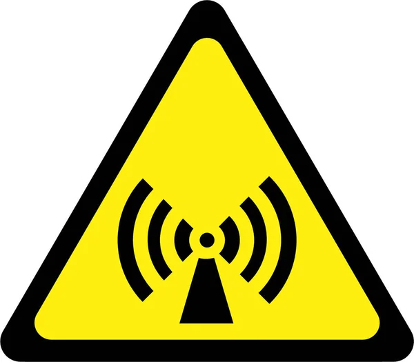 Warning sign with non-ionizing radiation — Stock Photo, Image