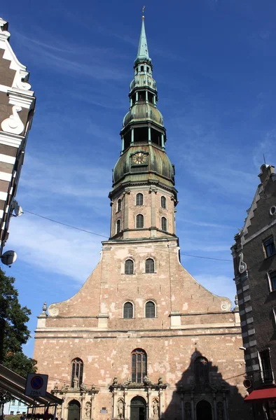 St. Peter Cathedral in Riga — Stock Photo, Image