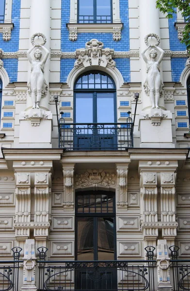 Edifício Art Nouveau em Riga — Fotografia de Stock