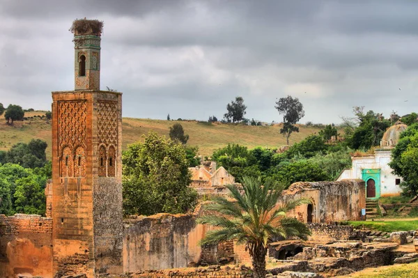 Antichi ruderi nella Necropoli di Cellah — Foto Stock