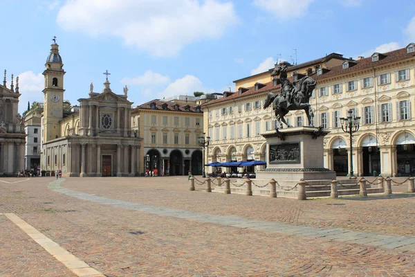 Saint Carl square in Turin — Stock Photo, Image