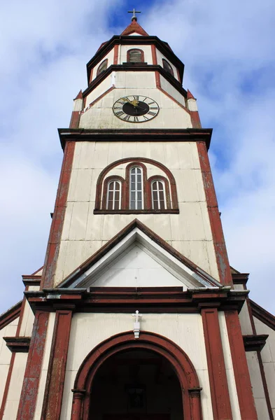 Kostel svatého srdce v Puerto Varas — Stock fotografie