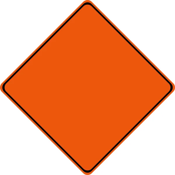 Generic Traffic Warning Sign — Stock Photo, Image