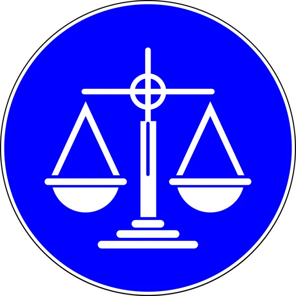 Justice Allowed Blue Sign — Stock Photo, Image