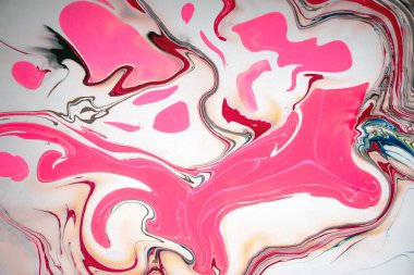 Soyut arka plan renkli. Boya su lekeleri. Ebru sanatı, mermer kağıt.