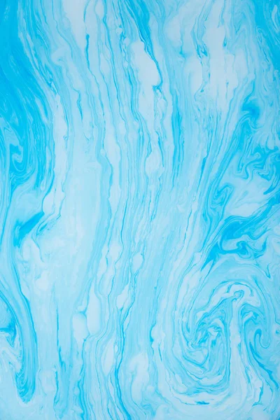 Abstract blue marble background. Stains of paint on the water. — Stock Photo, Image