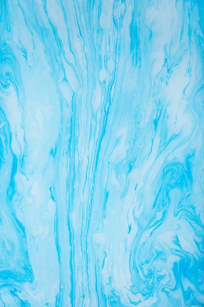 Abstract blue marble background. Stains of paint on the water. — Stock Photo, Image