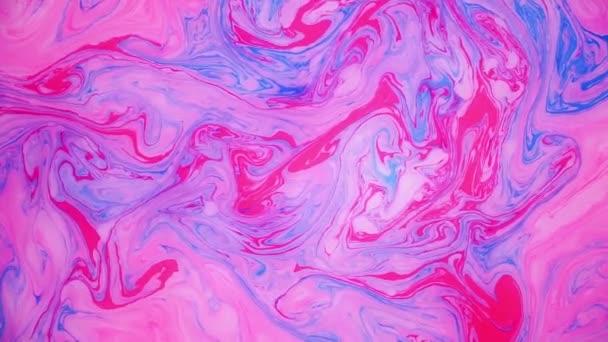 Manchas de tinta azul y rosa en el agua. Imágenes de fondo abstractas . — Vídeos de Stock