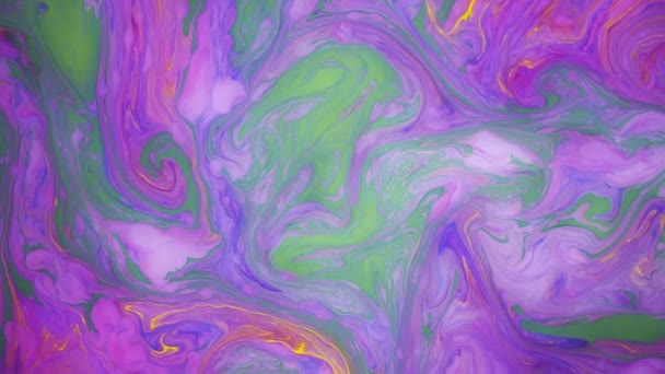 Manchas de tinta de colores en el agua. Imágenes de fondo abstractas . — Vídeos de Stock