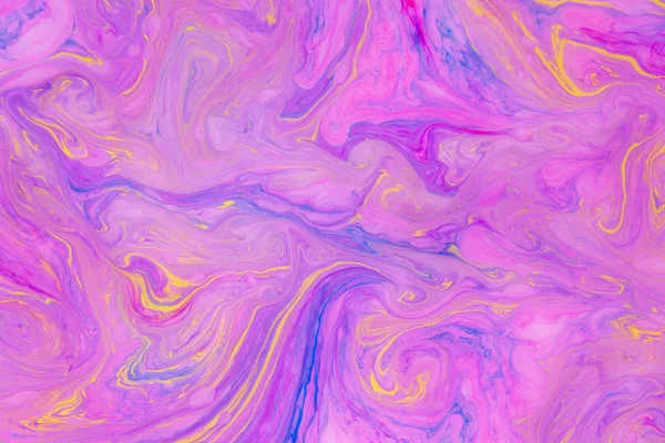 Abstrakt Farbigen Marmorhintergrund Farbflecken Auf Der Wasseroberfläche — Stockfoto