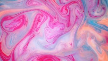 Hareket soyut boya mürekkep. Psychedelic arka plan görüntüleri. Renkli noktalar.