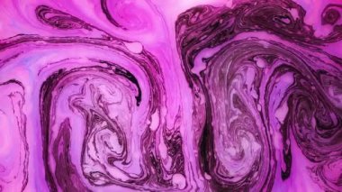Hareket soyut boya mürekkep. Psychedelic arka plan görüntüleri. Renkli noktalar.