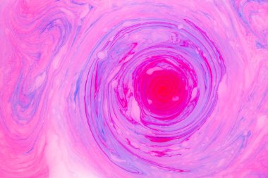 Soyut boya mürekkep, psychedelic arka plan. Su yüzeyinde renkli noktalar.