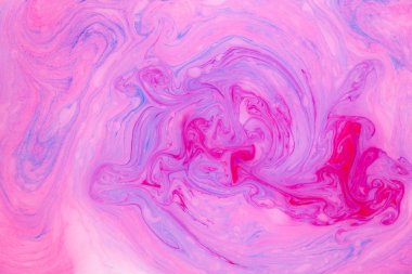 Soyut boya mürekkep, psychedelic arka plan. Su yüzeyinde renkli noktalar.