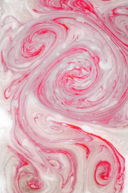 Soyut boya mürekkep, psychedelic arka plan. Su yüzeyinde renkli noktalar.