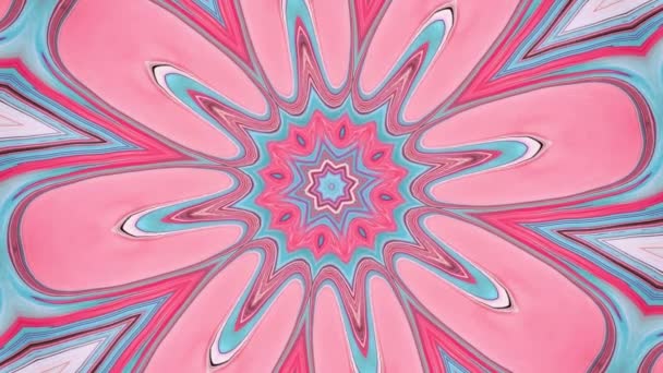 Absztrakt jelet ad grafikus háttér. Hipnotikus mandala meditáció. Kaleidoszkóp színpadon vizuális hatás, zene video, Térkép, koncert, kiállítás, Led-képernyőkön, vetítés térképezés. — Stock videók