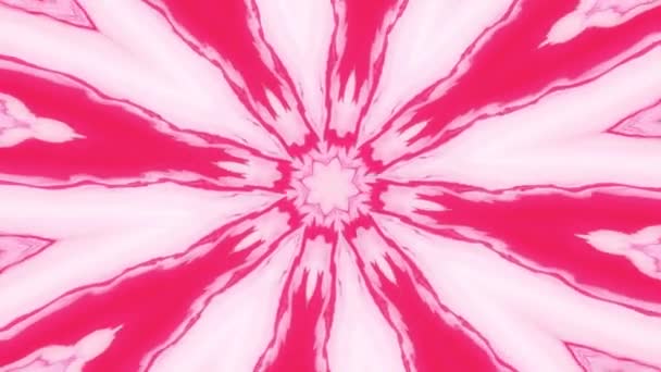 Abstract Motion Graphics Background Hypnotic Mandala Meditation Yoga Kaleidoscope Stage — Stock Video