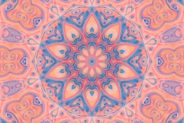 Mandala abstrait. Fond psychédélique hypnotique. Modèle sans couture . — Photo