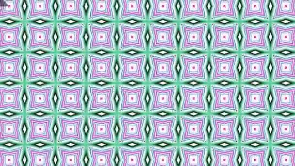 Geometric ornamental animation. Abstract background for motion design, mapping, VJ show. — Stock Video