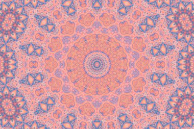 Soyut mandala. Hipnotik psychedelic arka plan. Seamless modeli.