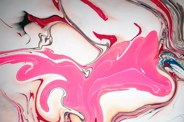 抽象の背景色。水に塗料の汚れ。しゅうちょうアート、マーブル紙. — ストック写真