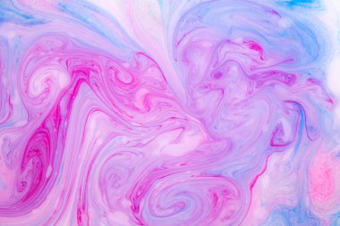 Soyut boya mürekkep, psychedelic arka plan. Su yüzeyinde renkli noktalar.