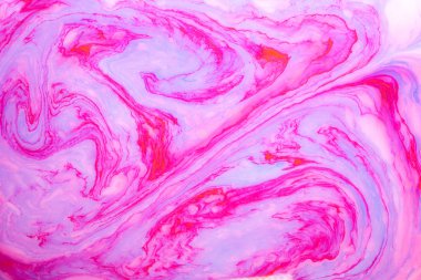 Soyut boya mürekkep, psychedelic arka plan. Su yüzeyinde renkli noktalar.