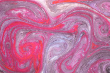 Soyut boya mürekkep, psychedelic arka plan. Su yüzeyinde renkli noktalar.