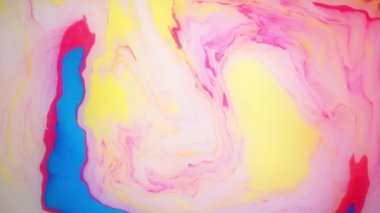 Hareket soyut boya mürekkep. Psychedelic arka plan görüntüleri. Renkli noktalar.