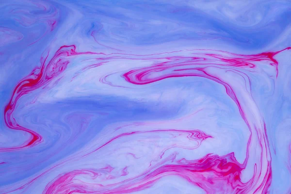 Abstrakta färgad marmor bakgrund. Fläckar av färg på vattnet. — Stockfoto