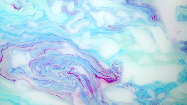 Abstrakte Farbtinte Bewegung Psychedelisches Hintergrundmaterial Bewegte Bunte Flecken — Stockvideo