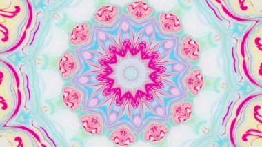 Soyut hareket grafik arka plan. Hipnotik mandala meditasyon için. Kaleydoskop sahne görsel efekt konser, müzik video, gösteri, sergi, Led ekranlar ve projeksiyon eşleme için.