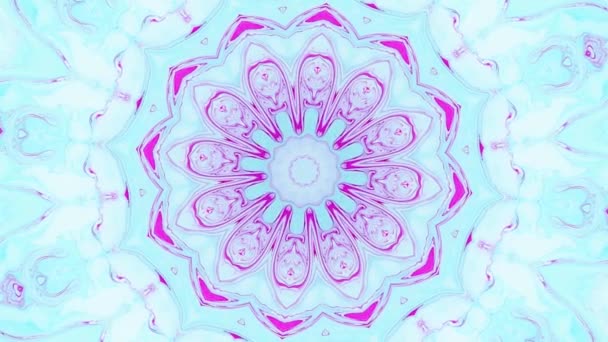 Fondo Gráficos Movimiento Abstracto Mandala Hipnótico Para Meditación Yoga Efecto — Vídeo de stock