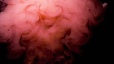 Kırmızı mürekkep su, hareket tasarımı için soyut görüntüleri Yayilim.